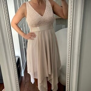 New Ever Pretty Pink Asymmetrical High-Low Dress
